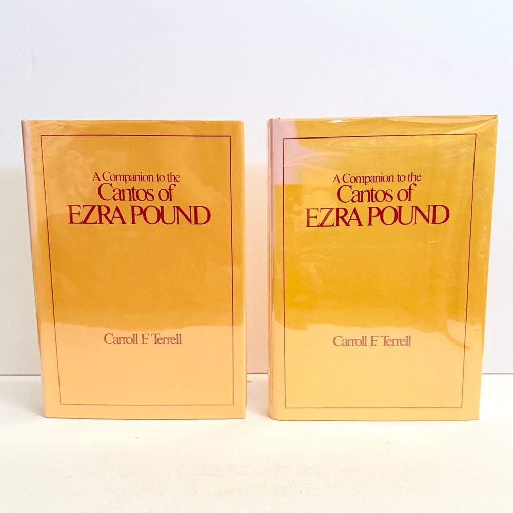 VTG 2-Volume 1st Editions Hardcover Set: A Companion to The Cantos of Ezra Pound